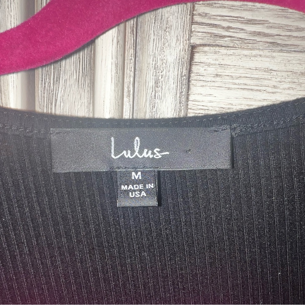 Lulus Henley Dress Black size M - Picture 5 of 5